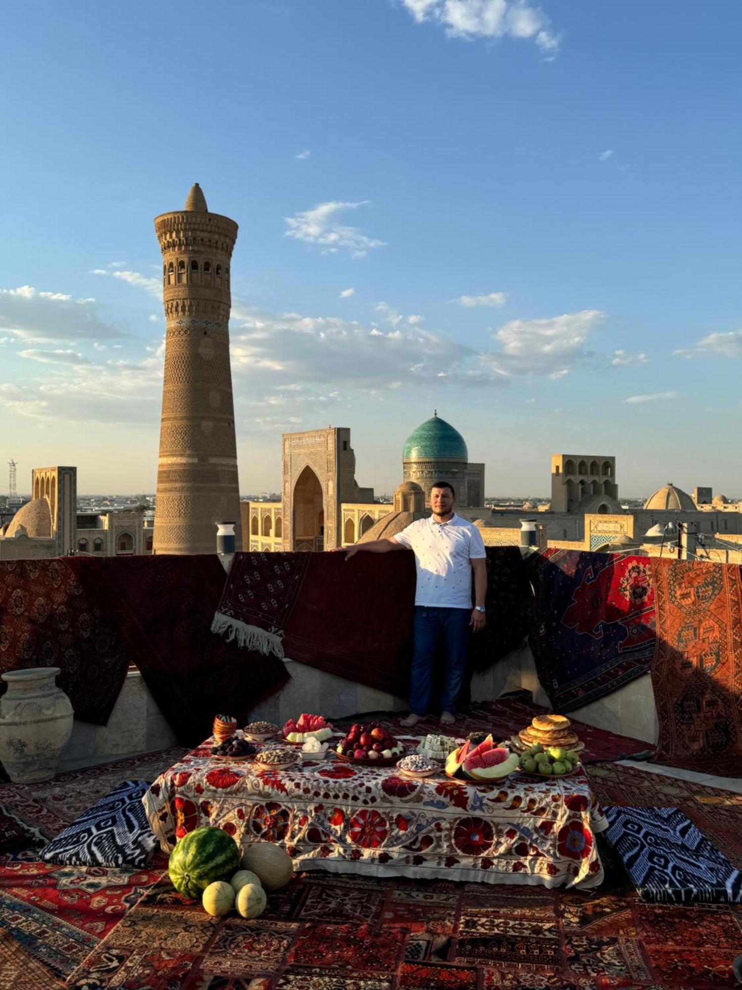 Poyi Kalon Teracce Hotel حلال Bukhara Exterior photo